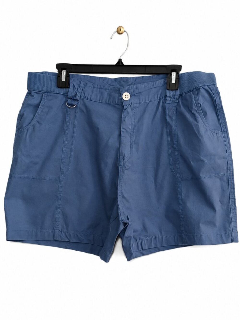 Women’s Size 16P Blue Casual Shorts  Pockets Lightweight Walking Shorts Lounge
